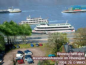Rheinschifffahrt, Assmanshausen im Rheingau